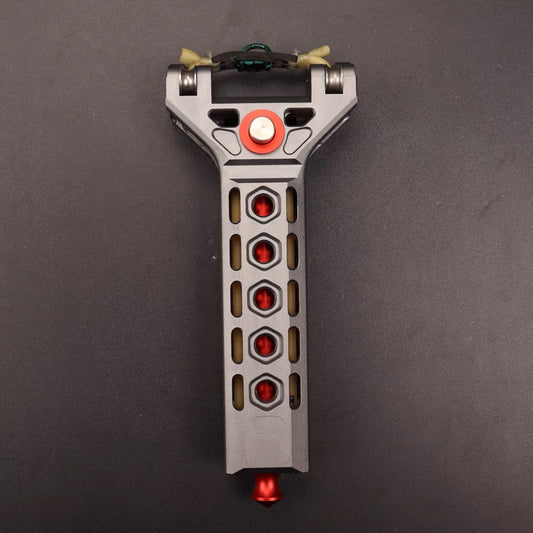 Telescopic Aluminum Alloy Slingshot | High Initial Velocity Outdoor Competitive Sports Equipment