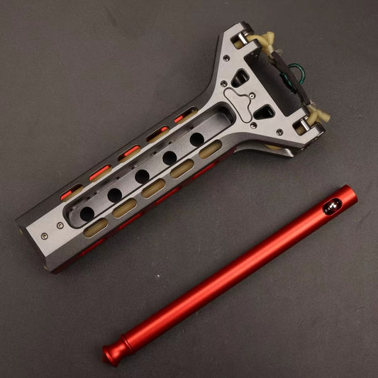 Telescopic Aluminum Alloy Slingshot | High Initial Velocity Outdoor Competitive Sports Equipment